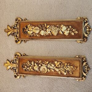 Vintage 1970 Syroco Wall Hangings